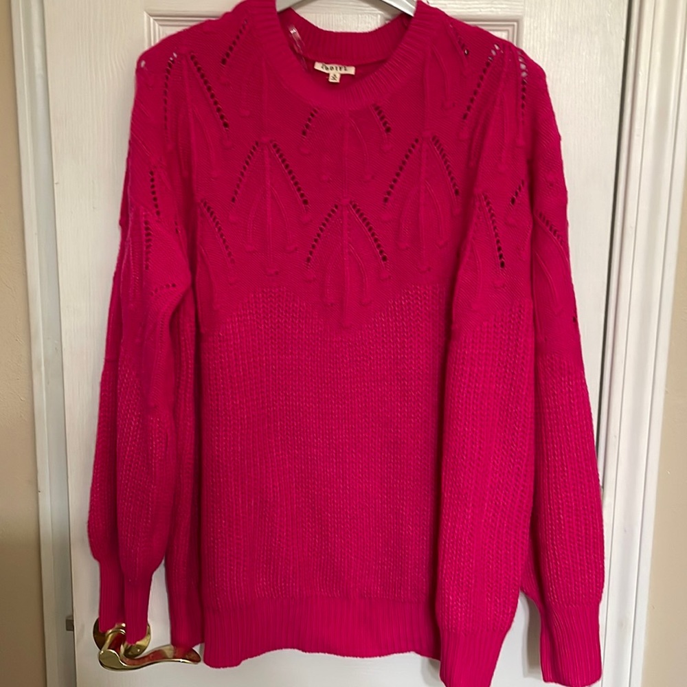 Jodifl boutique fuchsia spring sweater M Worn once.